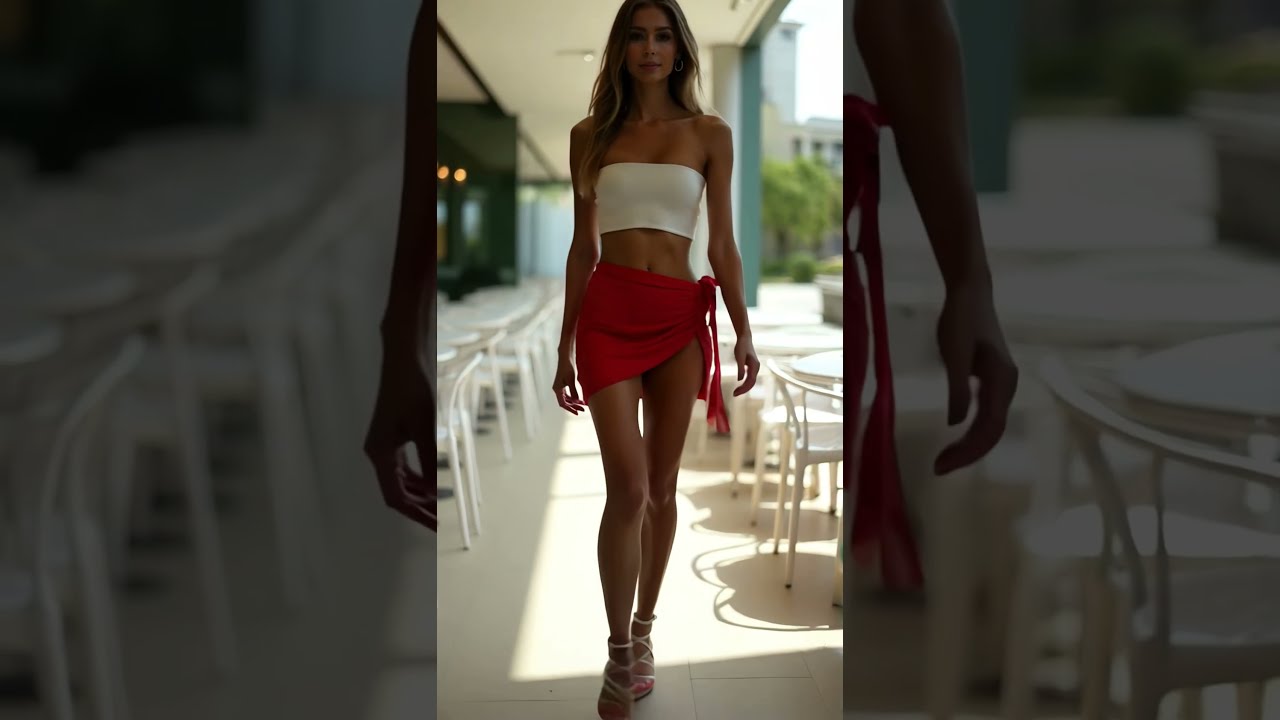 Beautiful Woman: She Walked In Like This - AI Walk