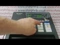 E01 Error Code Sharp XE-A137 / XEA137 / XE-A147 / XEA147 Cash Registers
