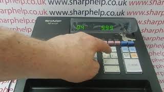 E01 Error Code Sharp XE-A137 / XEA137 / XE-A147 / XEA147 Cash Registers