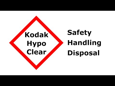 Kodak Hypo Clearing Agent (HCA): Safety, Handling, Disposal