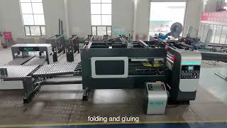 High-Speed Corrugated Box Making Machine | DE PACK Top-Printing & Bottom-Folding Inline System