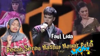 Faul Lida - Pecah Seribu Mashup Mawar Putih !? Reaction