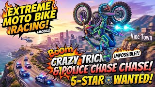 INSANE! 🤯 EXTREME MOTO BIKE RACING: IMPOSSIBLE JUMPS & POLICE CHASE! 🏍️🚨 screenshot 4