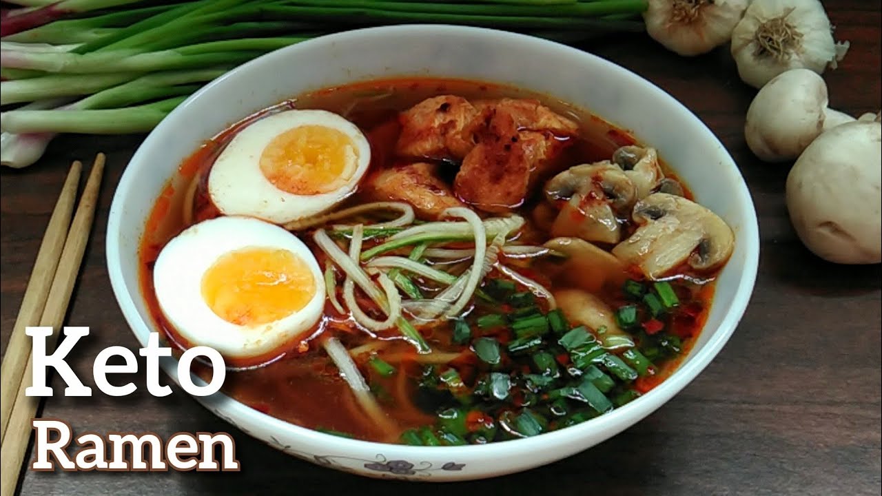 Super Easy Spicy Keto Ramen Noodles in just 10 Mins | How To Make Keto Ramen | Instant Keto Ramen