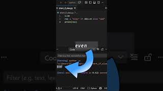 One Line If Else | Python Ternary Operator Tutorial #python