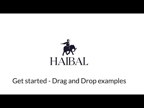 Get started - Drag and Drop examples guide
