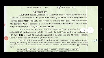 Post Code 931 Jr. Scale Steno Skill Test Result OUT Check Now