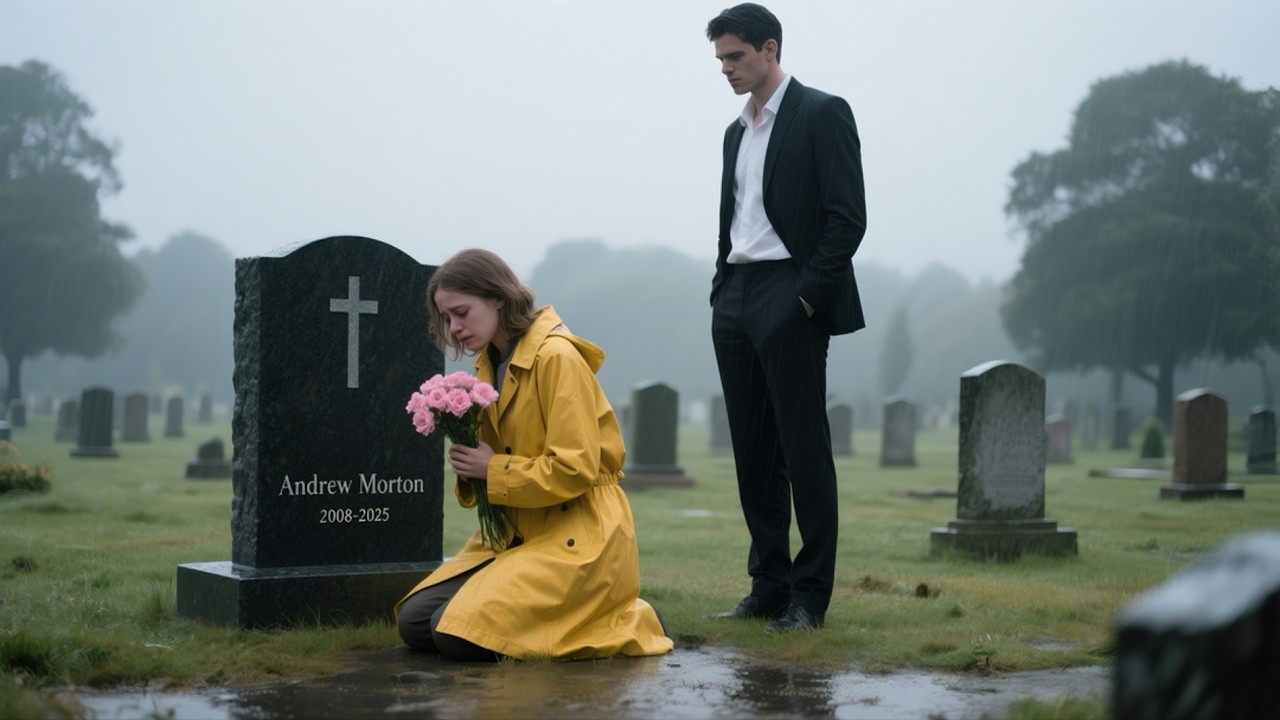 The Mafia Boss Found a Poor Woman Crying at His Son’s Grave—When He Learned Who She Was,He Went Pale