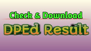 How To Know DPEd Result | Download DPEd Result screenshot 5