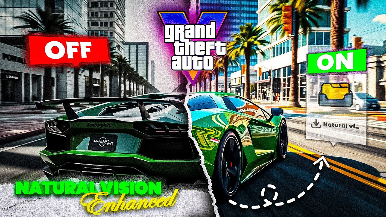 🔥How To Install GTA 5 Enhanced Graphics Mod | Natural Vision Enhanced ...