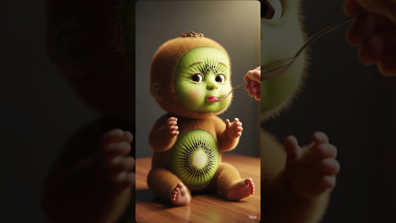 baby kiwi eating 