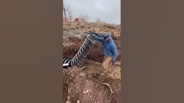 Installing drain field ADS brand chambers for septic system. Super easy #septictanktv #excavation