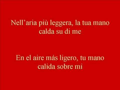 La luna che non c'è - Andrea Bocelli con testo (italiano/spagnolo) - YouTube