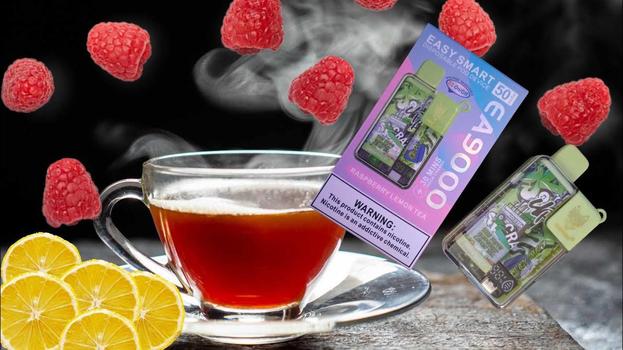 Snow Wolf🐺 EA9000 Vape 🚀Raspberry Lemon Tea🌬️