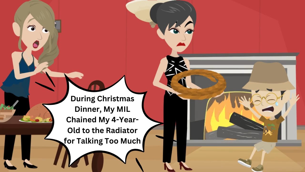 During Christmas Dinner, My MIL Chained My 4-Year-Old to the Radiator for Talking Too Much.