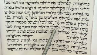 Torah Reading Bamidbar fifth Aliyah
