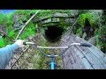 Bmxriding down a darkcave