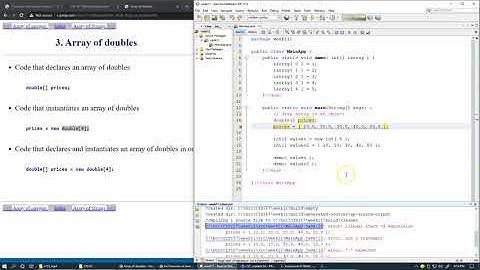 11.2 Array as method parameter, array of Strings example