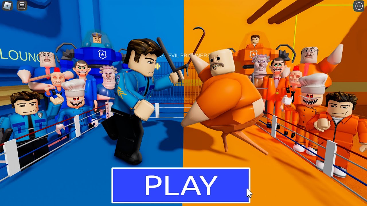PRISONER Team vs POLICE Team in BARRY'S PRISON RUN! New Scary Obby # ...