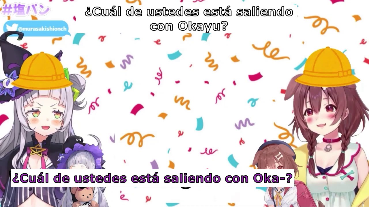 Inugami Korone y Murasaki Shion - Compartiéndo a Okayu. [Sub español] [Hololive] [Vtuber]