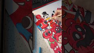 рисую красных персонажей #рисование #красный #drawing #молниямаквин #человекпаук #скруджмакдак