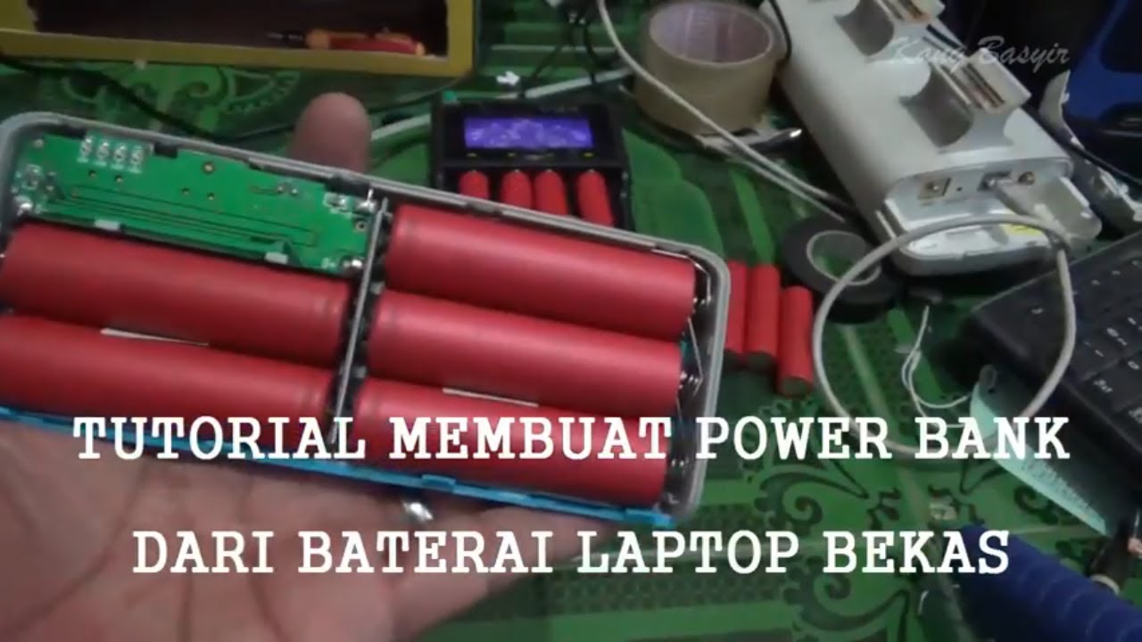 Cara Membuat Power Bank Dari Baterai Laptop Bekas Tutorial Youtube<script async src=