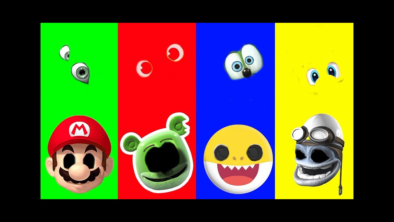 Wrong eyes 👀challenge Mario and gummy bear and baby shark and crazy videos 2025#5
