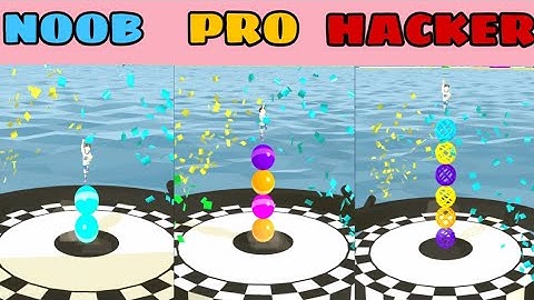 NOOB vs PRO vs HACKER in Stack Rider ❤️ All Levels Gameplay, NEW Games iOS, Android