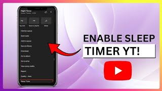 how to enable sleep timer on YouTube