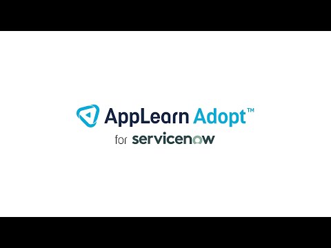 AppLearn Adopt for ServiceNow
