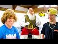 Surprising friend with Santa!