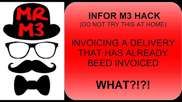 Infor M3 Hack: Invoice a Delivery after it has been Invoiced