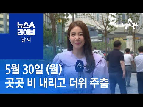 [날씨]오늘 곳곳 비 내리면 더위 주춤…내일부터 기온 오름세 | 뉴스A 라이브