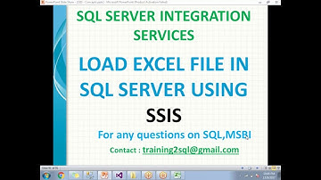 Load Excel File in SQL Server Using SSIS