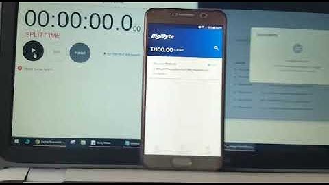 Digibyte - speed test (March2018).