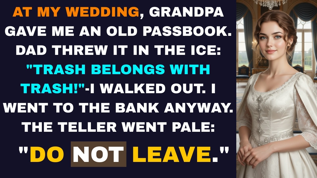 “This Passbook Is Trash” — Dad Threw Away Grandpa's Gift — I Went To The Bank And The Manager...