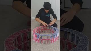 How I built a 7 story circular card tower...