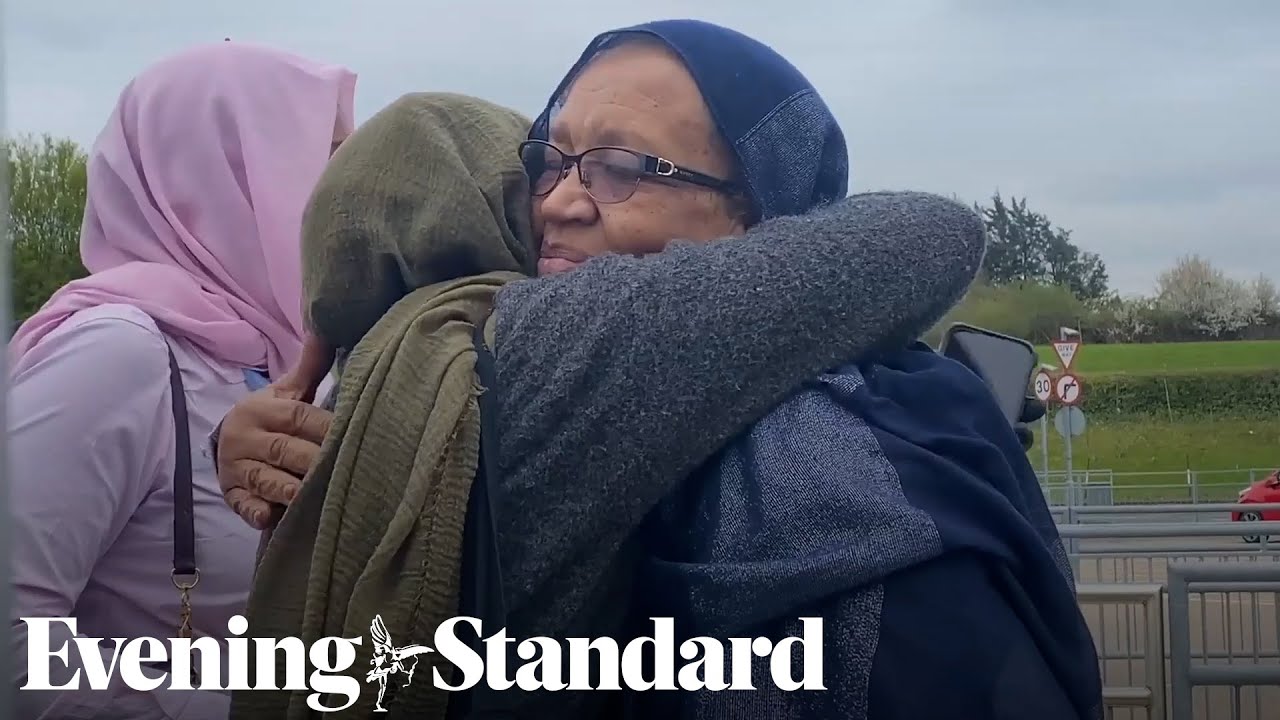 Sudan evacuees reunite with families at Stansted airport