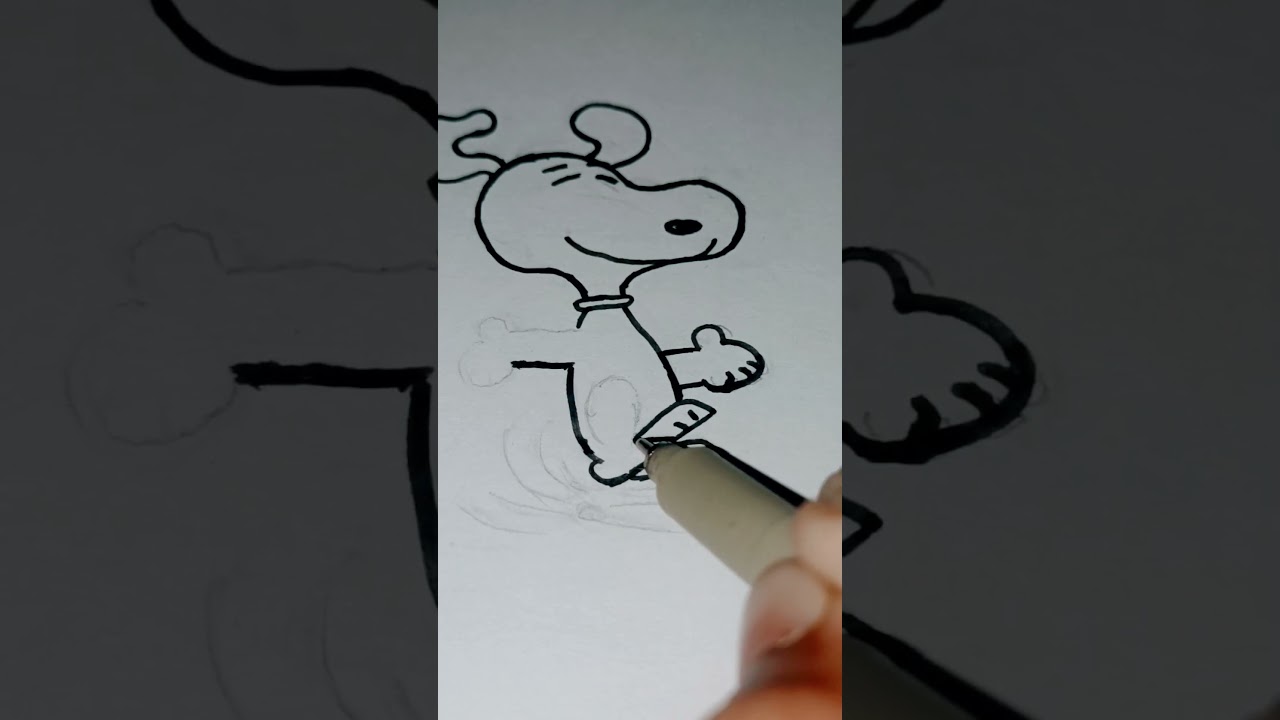 How to Draw Snoopy (Easy)