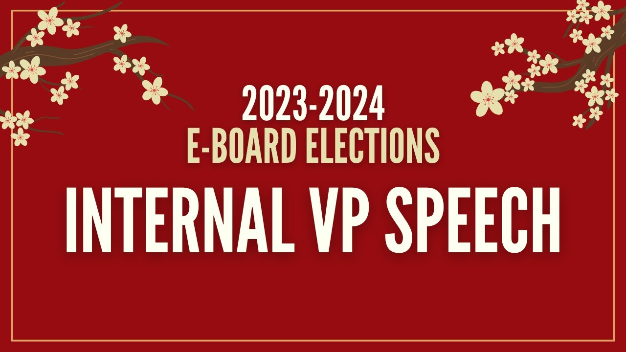 Internal Vice President Speech