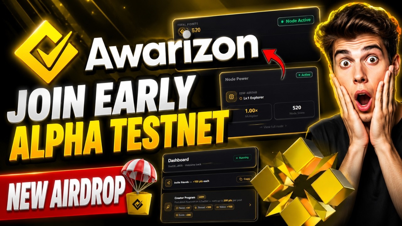 Awarizon Testnet Airdrop | Join Early Alpha | New Testnet Airdrop