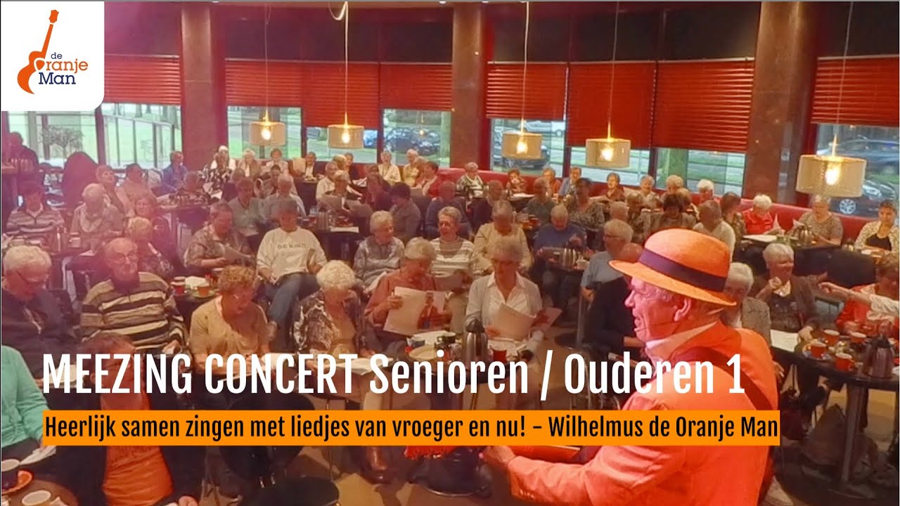 Hollandse Liedjes van Vroeger en Nu Meezingcafe Senioren Ouderen - Wilhelmus de Oranje Man