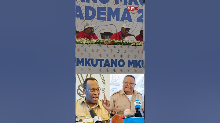 MBOWE NA LISSU KWENYE MKUTANO MKUU WA CHADEMA MLIMANI CITY.