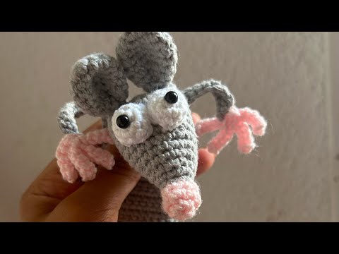 Ratoncito marcapáginas tejido ( fin) 🐭🥰