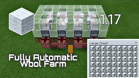 Easy 1.17+ Fully Automatic Wool Farm in Minecraft Bedrock (MCPE/Xbox/PS4/Switch/Windows10)