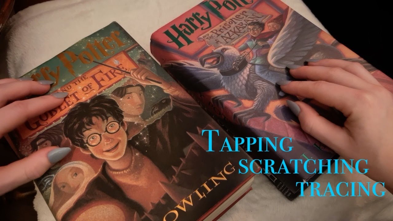 Book Tapping, Scratching & Tracing ASMR for Sleep and Relaxation (No Talking)