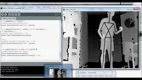 Skeleton detection (point cloud) openni