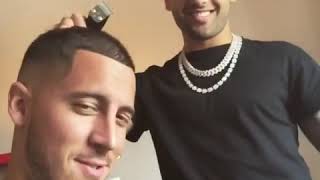 Take a look at Eden Hazard latest Haircut In Madrid
