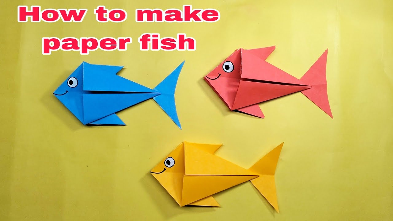 How to Make Easy Origami Paper Fish