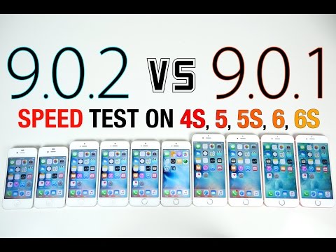 iOS 9.0.2 VS iOS 9.0.1 Speed Test on iPhone 6S, 6, 5S, 5 & 4S - Is iOS 9.0.2 Faster?